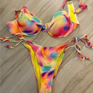 Strawberry Milk Mob Wet Paint Bikini Set